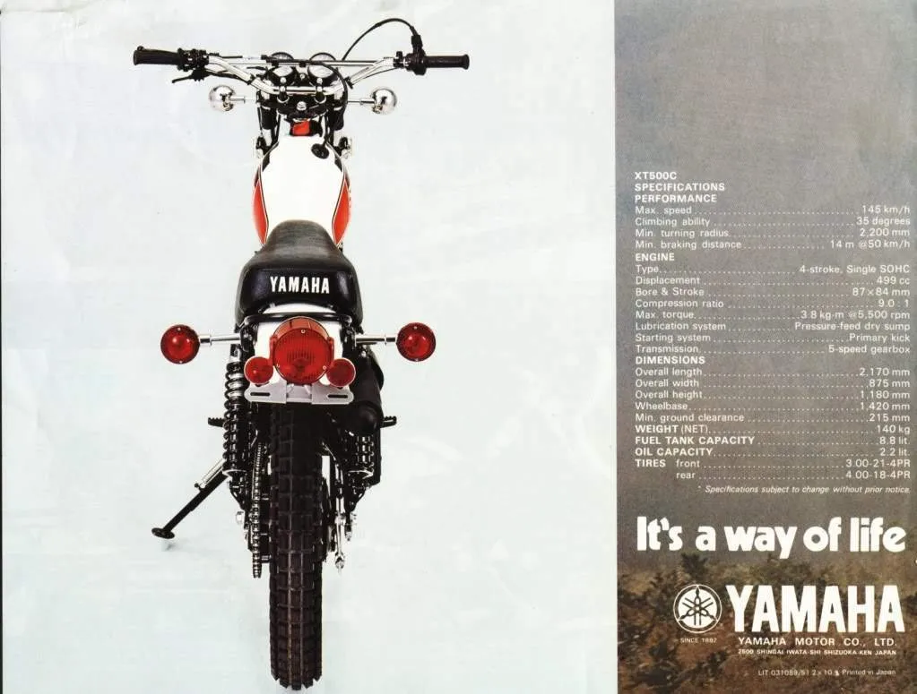 Yamaha XT 500 1976 - 3