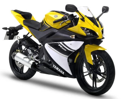 Profile photo of YZF-R 125 2008 in color yellow.