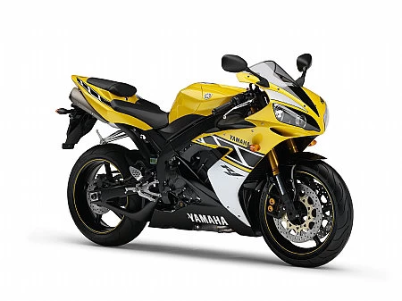 Photo de profil de la YZF-R1 1000 2006 en couleur jaune