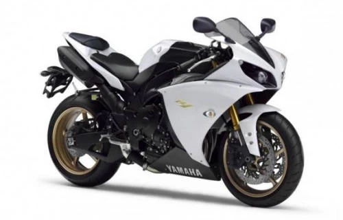 Photo de profil de la YZF-R1 1000 2012 en couleur blanc