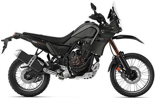 Foto de perfil del 700 Ténéré Extreme Edition 2023 en color gris.