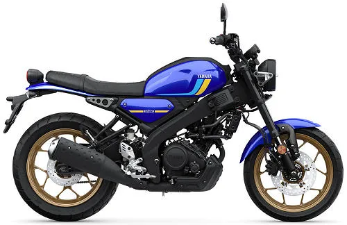 Foto de perfil del XSR 125 2026 en color azul.