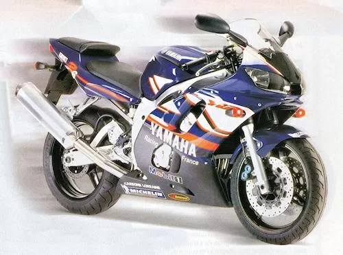 Foto de perfil del YZF-R6 600 RACING FRANCE 2000 en color indefinido.
