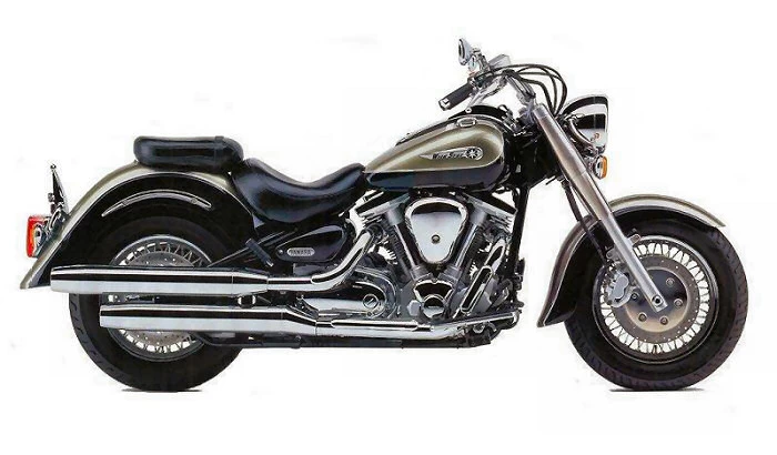 Driver Backrest For Yamaha Road Star XV1600/XV1700 1999 & Up (Excluding Warrior) - Black Vinyl